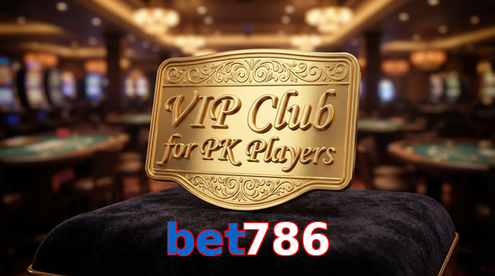 Main screen of Bet786 vip page for PK players